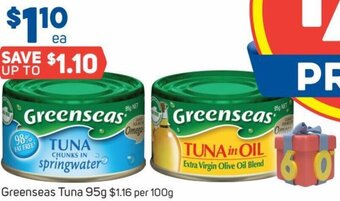 Foodland Greenseas Tuna 95g offer