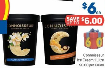 Foodland Connoisseur Ice Cream 1 Litre offer