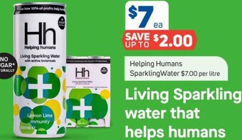 Foodland Helping Humans Sparkling Water offer