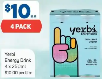 Foodland Yerbi Energy Drink 4 x 250 ml offer