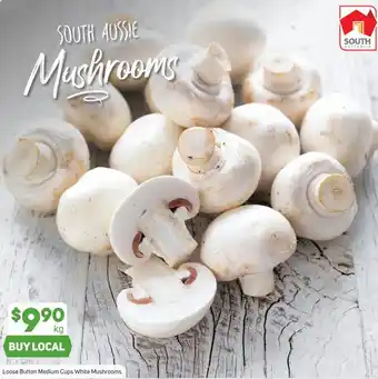 Foodland Loose Button Medium Cups White Mushrooms offer