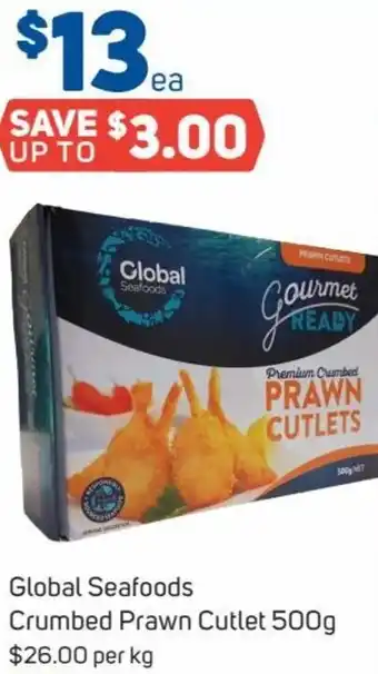 Foodland Global Seafoods Crumbed Prawn Cutlet 500 g offer