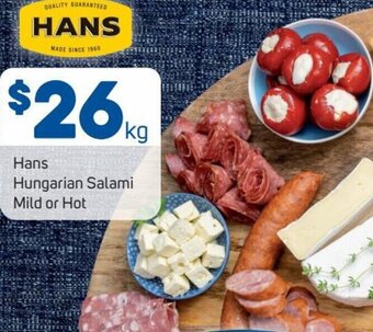 Foodland Hans Hungarian Salami Mild or Hot offer