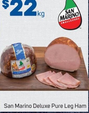 Foodland San Marino Deluxe Pure Leg Ham offer