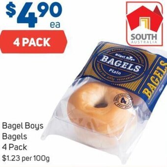 Foodland Bagel Boys Bagels 4 Pack offer