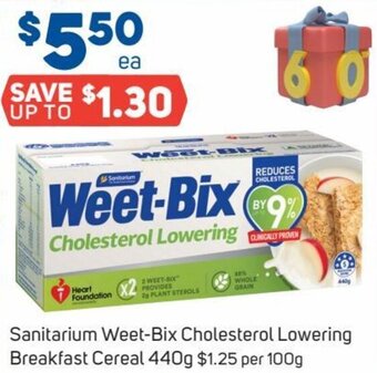 Foodland Sanitarium Weet-Bix Cholesterol Lowering Breakfast Cereal 440g offer