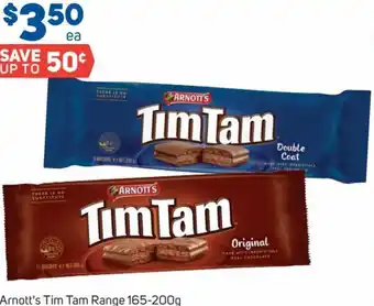 Foodland Arnott's Tim Tam Range 165-200g offer