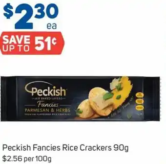 Foodland Peckish Francies Rice Crackers 90g offer