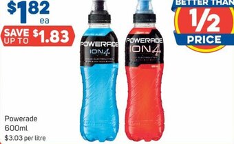 Foodland Powerade 600ml offer