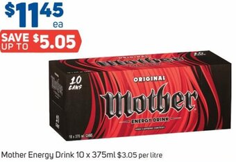 Foodland Mother Energy Drink 10 x 375ml offer