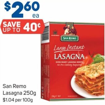 San Remo Lasagna 250g