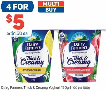 Foodland Dairy Farmers Thick & Creamy Yoghurt 150 g offer