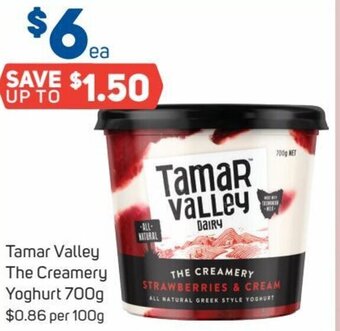 Foodland Tamar Valley The Creamery Yoghurt 700g offer