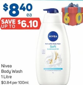 Foodland Nivea Body Wash 1 Litre offer