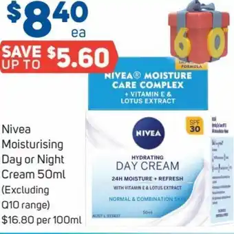 Foodland Nivea Moisturising Day or Night Cream 50ml offer