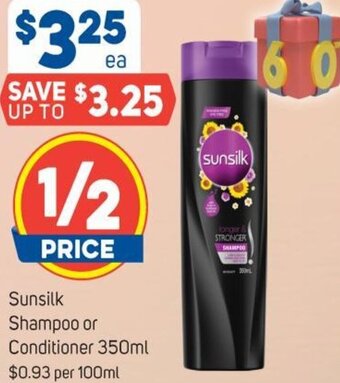 Foodland Sunsilk Shampoo or Conditioner 350ml offer