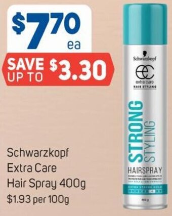 Foodland Schwarzkopf Extra Care Hair Spray 400g offer
