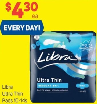 Foodland Libra Ultra Thin Pads 10-14s offer