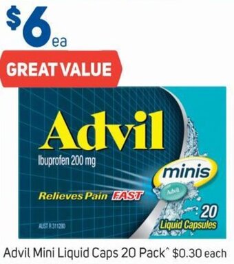 Foodland Advil Mini Liquid Caps 20 Pack offer