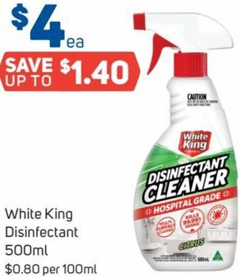 Foodland White King Disinfectant 500ml offer