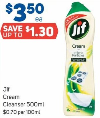 Foodland Jif Cream Cleanser 500ml offer