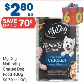 Foodland My Dog Naturally Crafted Dog Food 400g offer