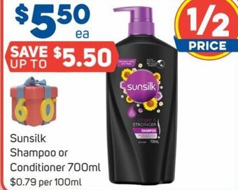 Foodland Sunsilk Shampoo or Conditioner 700ml offer