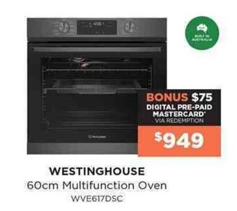Bing Lee Westinghouse 60cm Multifunction Oven offer