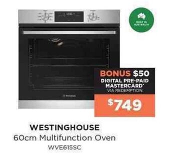 Bing Lee Westinghouse 60cm Multifunction Oven offer