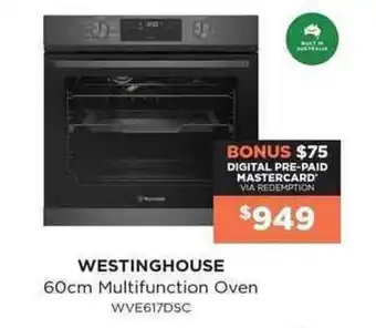 Bing Lee Westinghouse 60cm Multifunction Oven offer