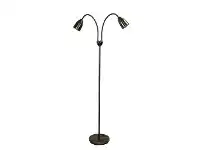 LivingStyles Stan Metal Twin Floor Lamp, Antique Brass offer