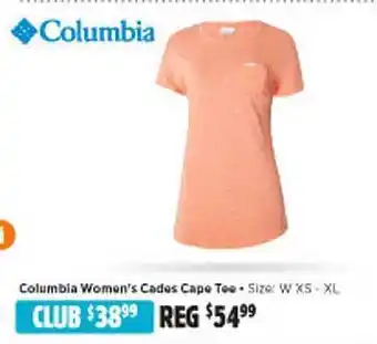 Anaconda Columbia women's cades cape tee offer