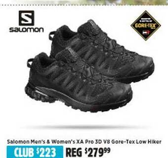 Anaconda Salomon men's women's xa pro 3d v8 gore-tex low hiker offer
