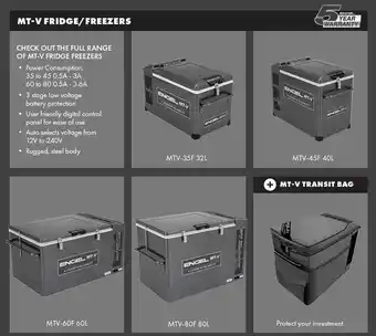 BCF Mt-v fridge freezers offer