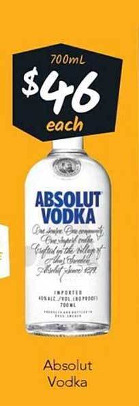 Absolut vodka