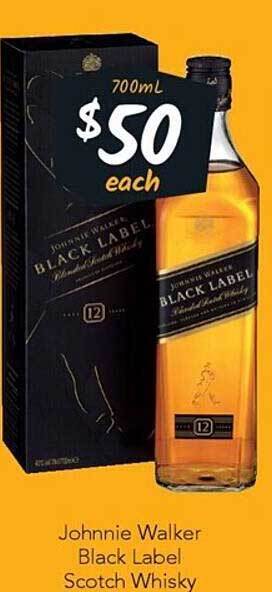 Cellarbrations Johnnie walker black label scotch whisky offer