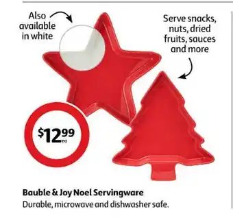 Bauble & joy noel servingware