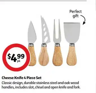 Coles Cheese knife 4 piece set offer