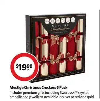 Coles Mestige christmas crackers offer