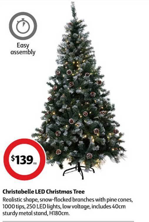 Christabelle led christmas tree offer at Coles