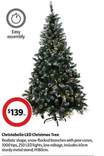 Coles Christabelle led christmas tree offer