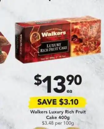 Drakes Walkers luxury rich fruit cake offer