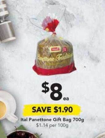 Drakes Ital panettone gift bag offer