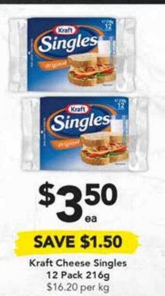 Drakes Kraft cheese singles offer
