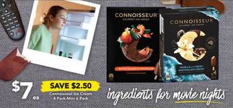 Drakes Connoisseur ice cream 4 pack-mini 6 pack offer