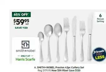 Harris Scarfe Smith+nobel preston cutlery set offer