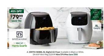 Harris Scarfe Smith+nobel 8l digital air fryer offer