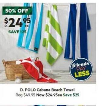 Polo cabana beach towel