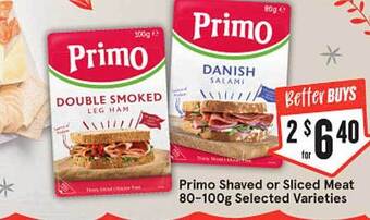 IGA Primo shaved or sliced meat offer
