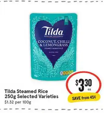 Tilda steamed rice